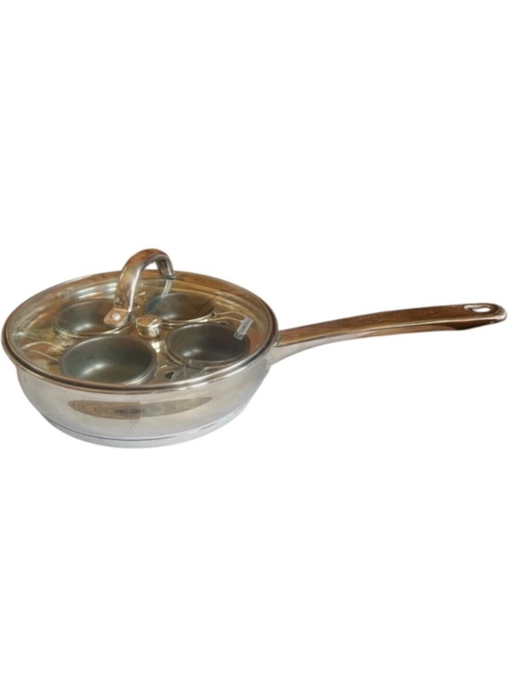 Stainless Steel Tramontina Egg Poaching Pan Set 18/10 4 Cup Egg Poacher Nonstick